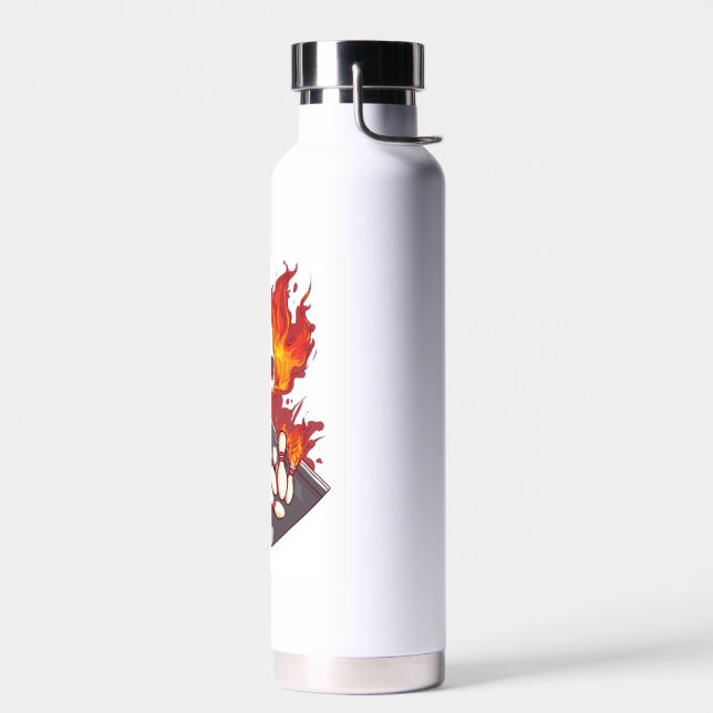 Bowling Bones � Lustiger Sport-Schädel Trinkflasche (Links)