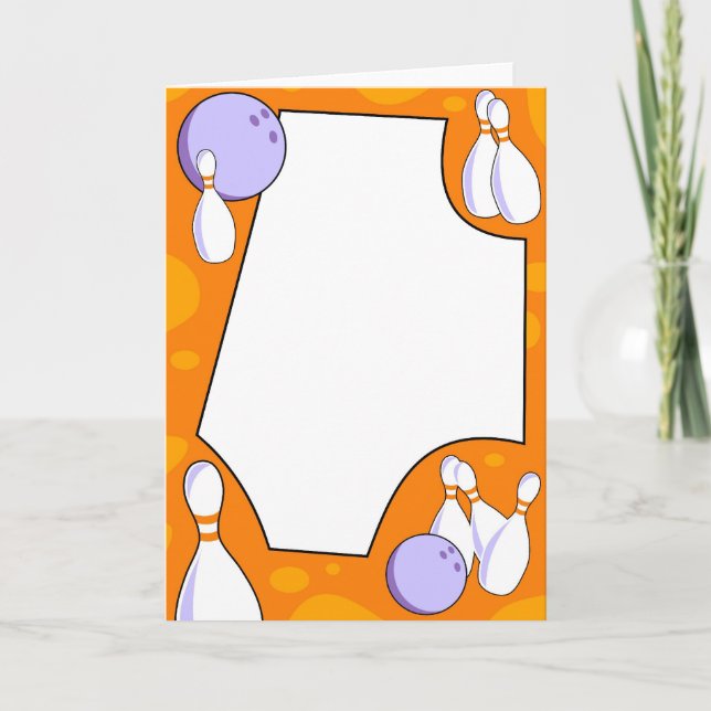 Bowling Border Karte (Vorderseite)