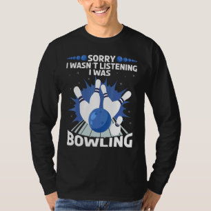 Bowling Bowler spare zehn Buttone T-Shirt