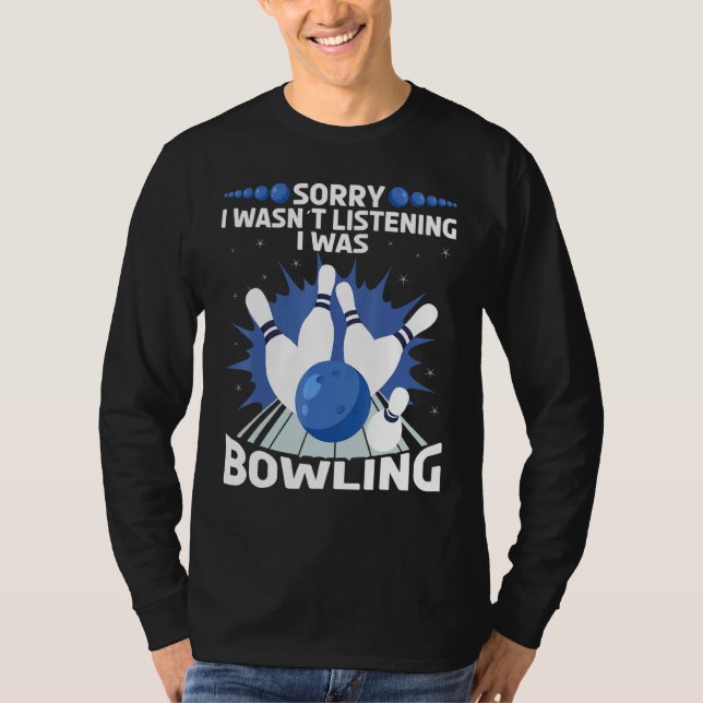 Bowling Bowler spare zehn Buttone T-Shirt (Vorderseite)