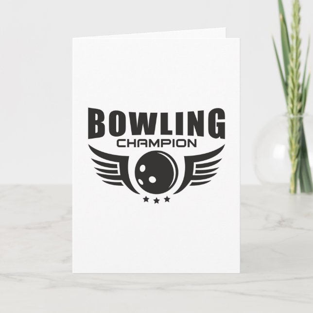 Bowling Bowler Sport Strike Bowl Funny Geschenk Id Karte (Vorderseite)
