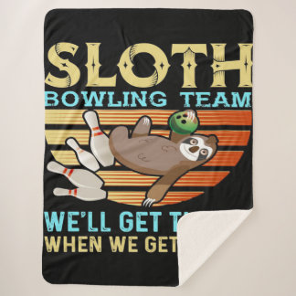Bowling Bowler Strike Bowl Blanket Sherpadecke