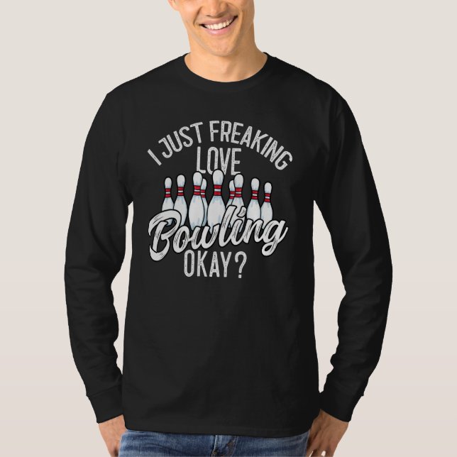 Bowling Bowler Tenpin Bowling 1 T-Shirt (Vorderseite)