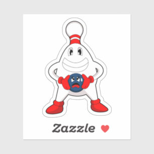 Bowling Bowling Button Bowling Aufkleber