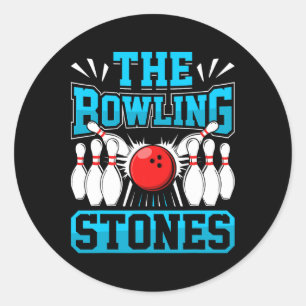 Bowling Bowling Stones Funny Bowlers Bowling L Runder Aufkleber