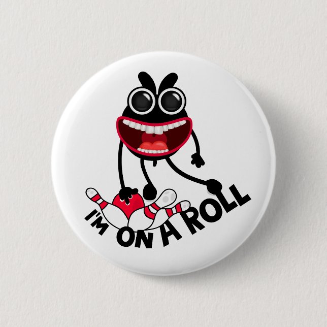 Bowling Bunny Button Button (Vorderseite)