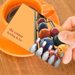 Bowling Business Card Visitenkarte