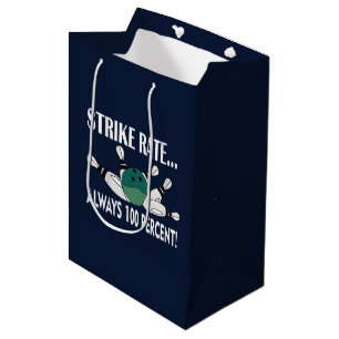 Bowling Button Ball Strike Team Mittlere Geschenktüte