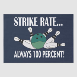 Bowling Button Ball Strike Team Seidenpapier