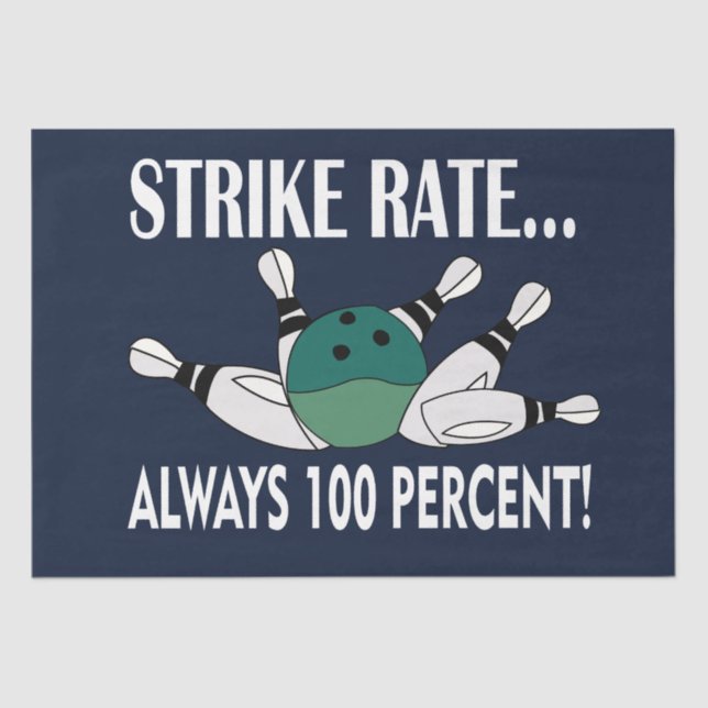 Bowling Button Ball Strike Team Seidenpapier (Vorderseite)