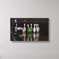 Bowling Button Canvas Print