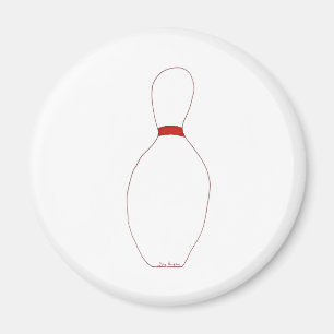 Bowling Button Magnet