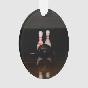 Bowling Button Ornament