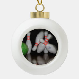 Bowling Button Ornament
