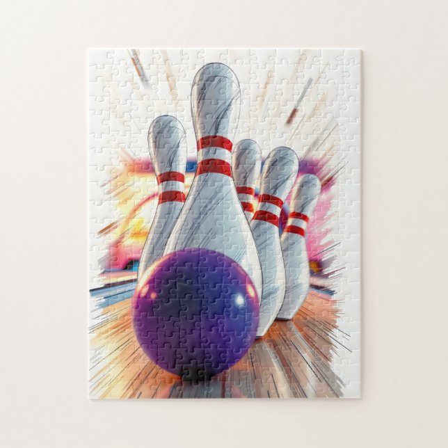 Bowling-Button-Streik Puzzle (Vertikal)
