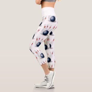 Bowling Button weiß Capri Leggings