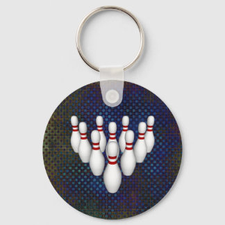 Bowling-Buttone: 3D-Modell: Schlüsselanhänger