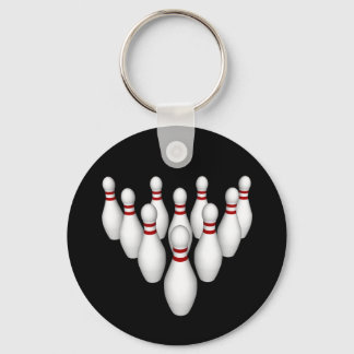 Bowling-Buttone: 3D-Modell: Schlüsselanhänger