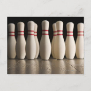 Bowling Buttone Postkarte