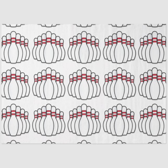Bowling Buttone Seidenpapier (Vorderseite)