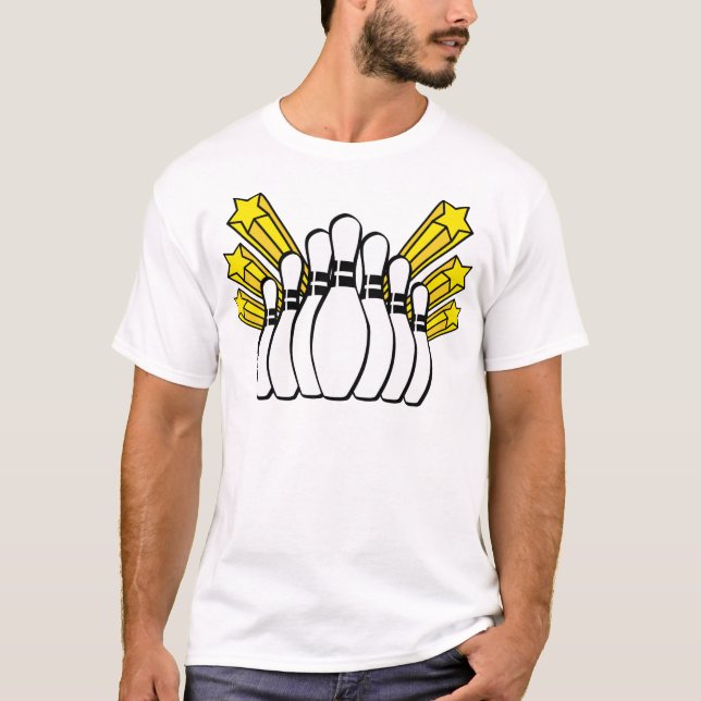 Bowling Buttone T-Shirt (Vorderseite)