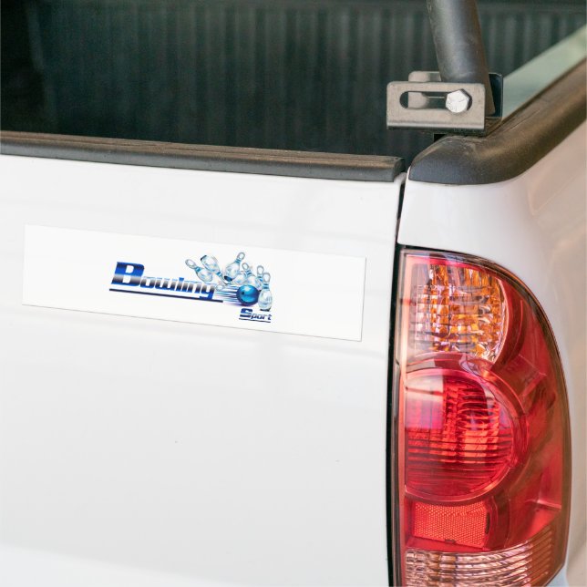 Bowling Buttone und Ball Autoaufkleber (Auf Lkw)