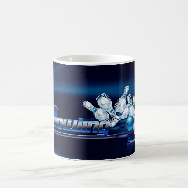 Bowling Buttone und Ball Kaffeetasse (Mittel)