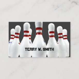 Bowling Buttons Business Card Visitenkarte