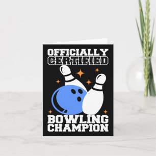 Bowling Byll Bowler Outfit Bowling Champion Karte