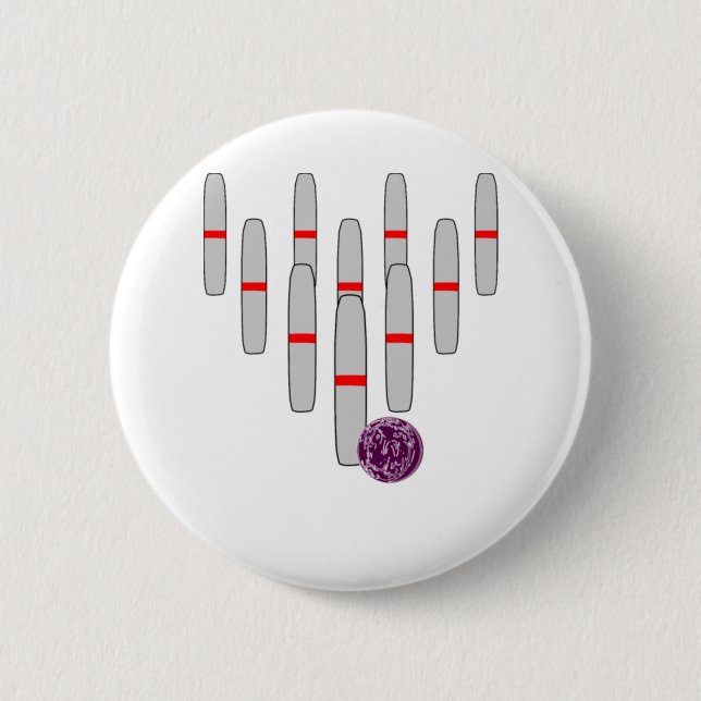 Bowling Candlepins Button (Vorderseite)