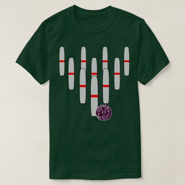 Bowling Candlepins T-Shirt (Design vorne)