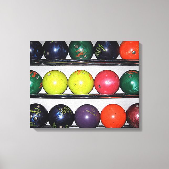 Bowling Canvas Print Leinwanddruck (Vorderseite)