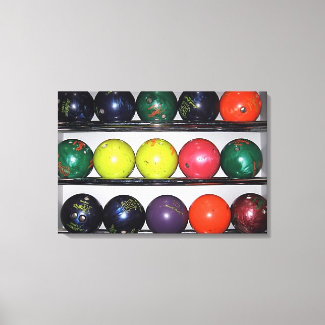 Bowling Canvas Print Leinwanddruck (Vorderseite)