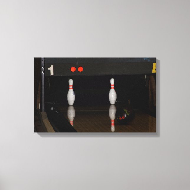 Bowling Canvas Prints Leinwanddruck (Vorderseite)