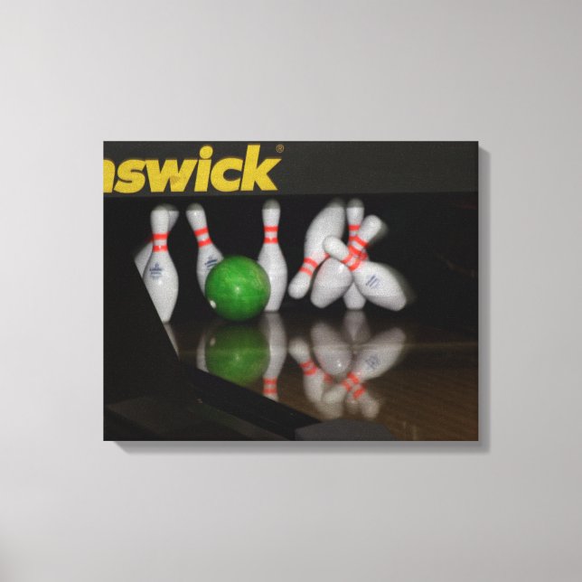 Bowling Canvas Prints Leinwanddruck (Vorderseite)