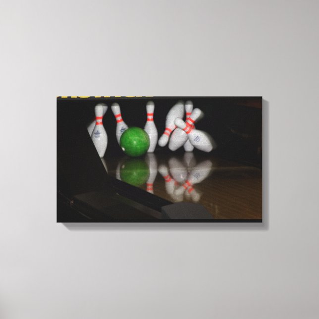 Bowling Canvas Prints Leinwanddruck (Vorderseite)