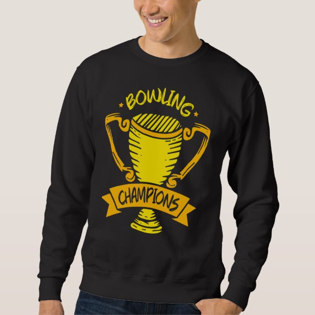 Bowling Champions Hobby Bowler Crew Team Sweatshirt (Vorderseite)