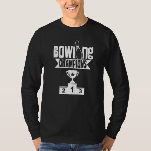 Bowling Champions Team Hobby Bowler Crew T-Shirt