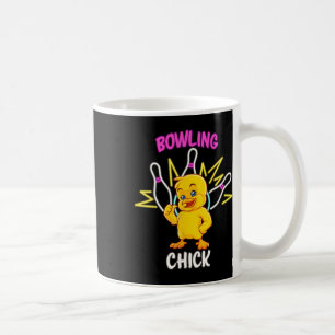 Bowling Chick Funny Chicken Sports Athlete Kaffeetasse