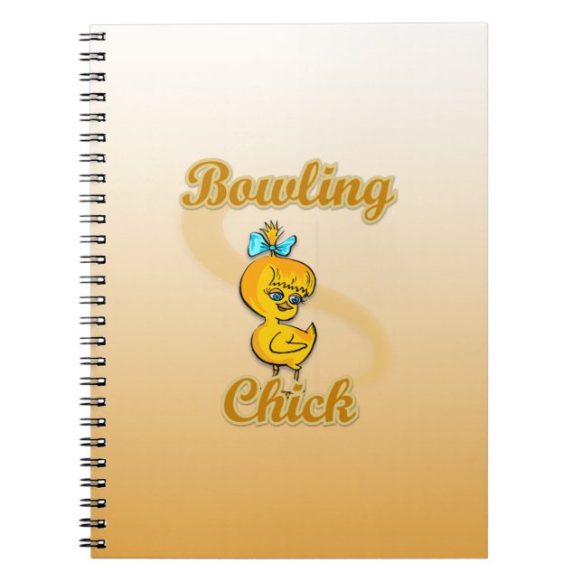 Bowling Chick Notizblock (Vorderseite)