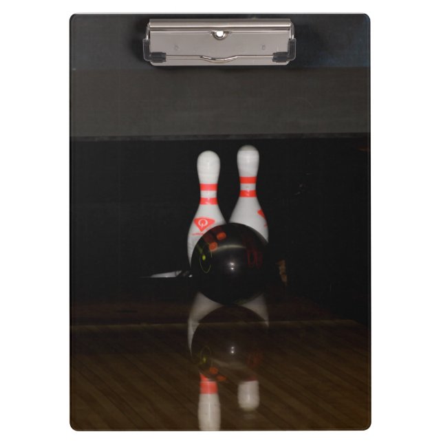 Bowling Clipboard Klemmbrett (Vorderseite)