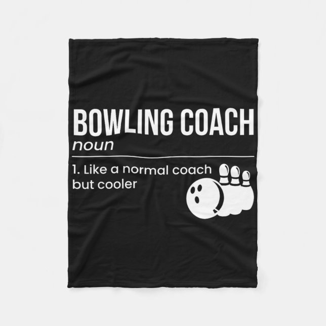 Bowling Coach Definition Fleecedecke (Vorderseite)