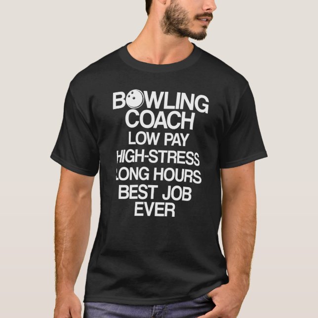 Bowling Coach Player Team Instructor 23 T-Shirt (Vorderseite)