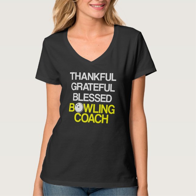 Bowling Coach Player Team Instructor 37 T-Shirt (Vorderseite)