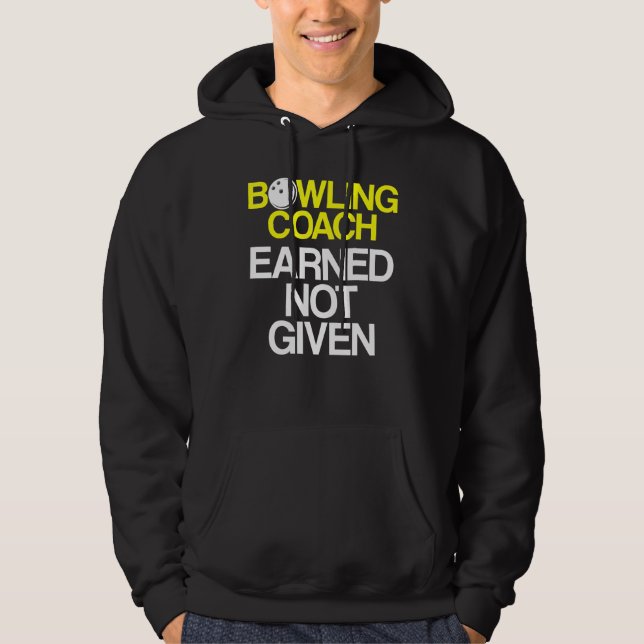 Bowling Coach Player Team Instructor 4 Hoodie (Vorderseite)