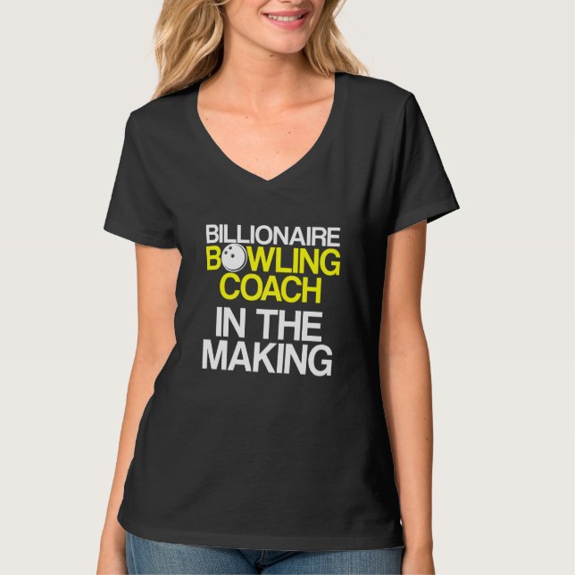 Bowling Coach Player Team Instructor 5 T-Shirt (Vorderseite)