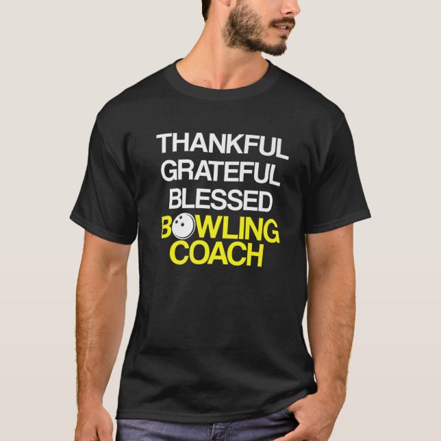Bowling Coach Player Team Instructor T-Shirt (Vorderseite)