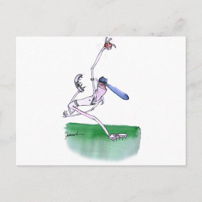 Bowling - Cricket, tony fernandes Postkarte (Vorderseite)