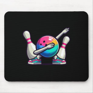 Bowling Dab Bowler Bowling Ll Player Button Kinder Mousepad