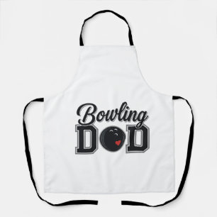Bowling Dad Vintage Gravur Shirt Design_1 Schürze